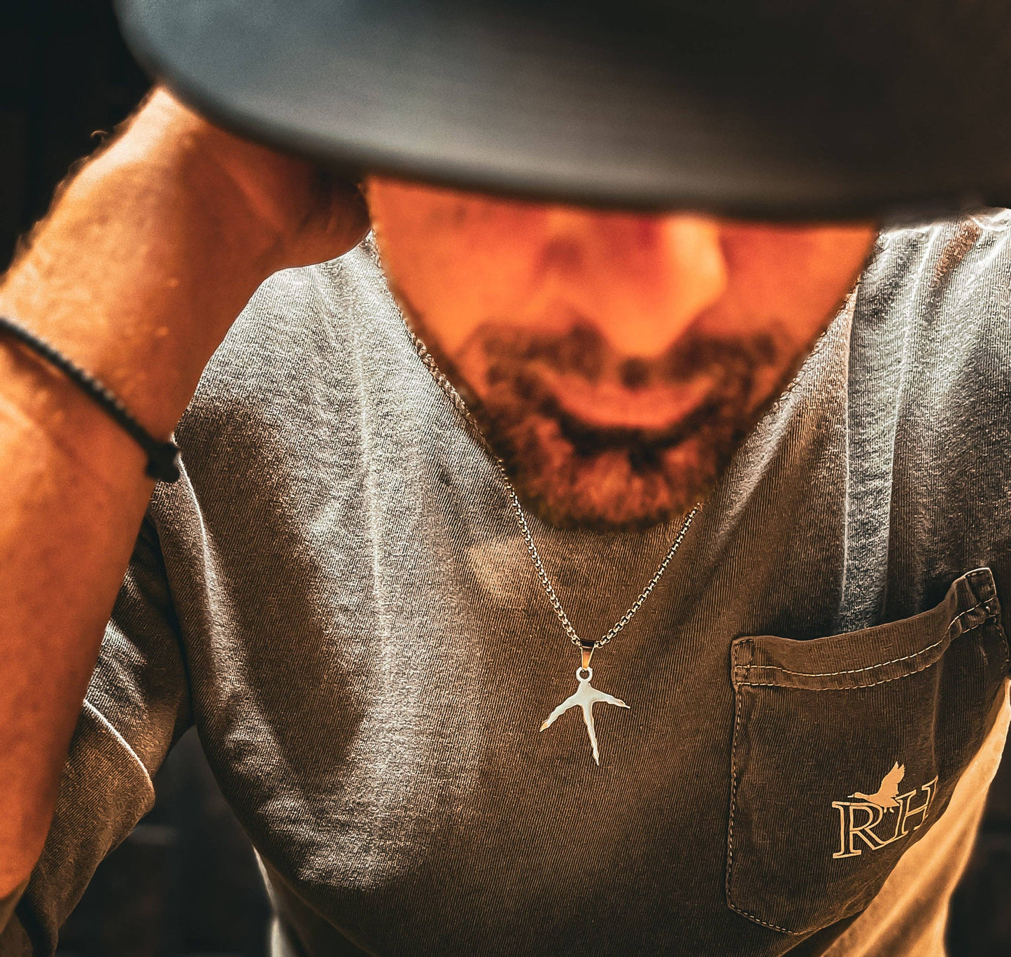 Ridge & Holler Stainless Steel Necklace and Pendant