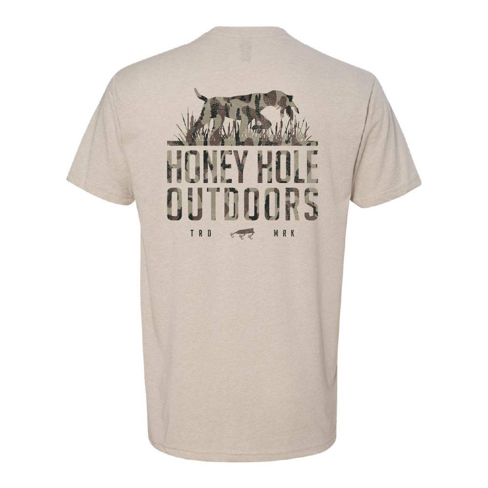 Short Sleeve - Camo Dog - Natural