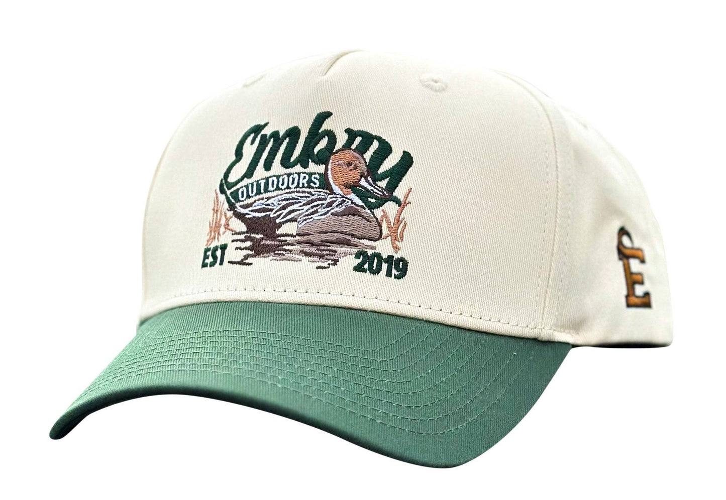 Cream/Green "Sprig" Trucker