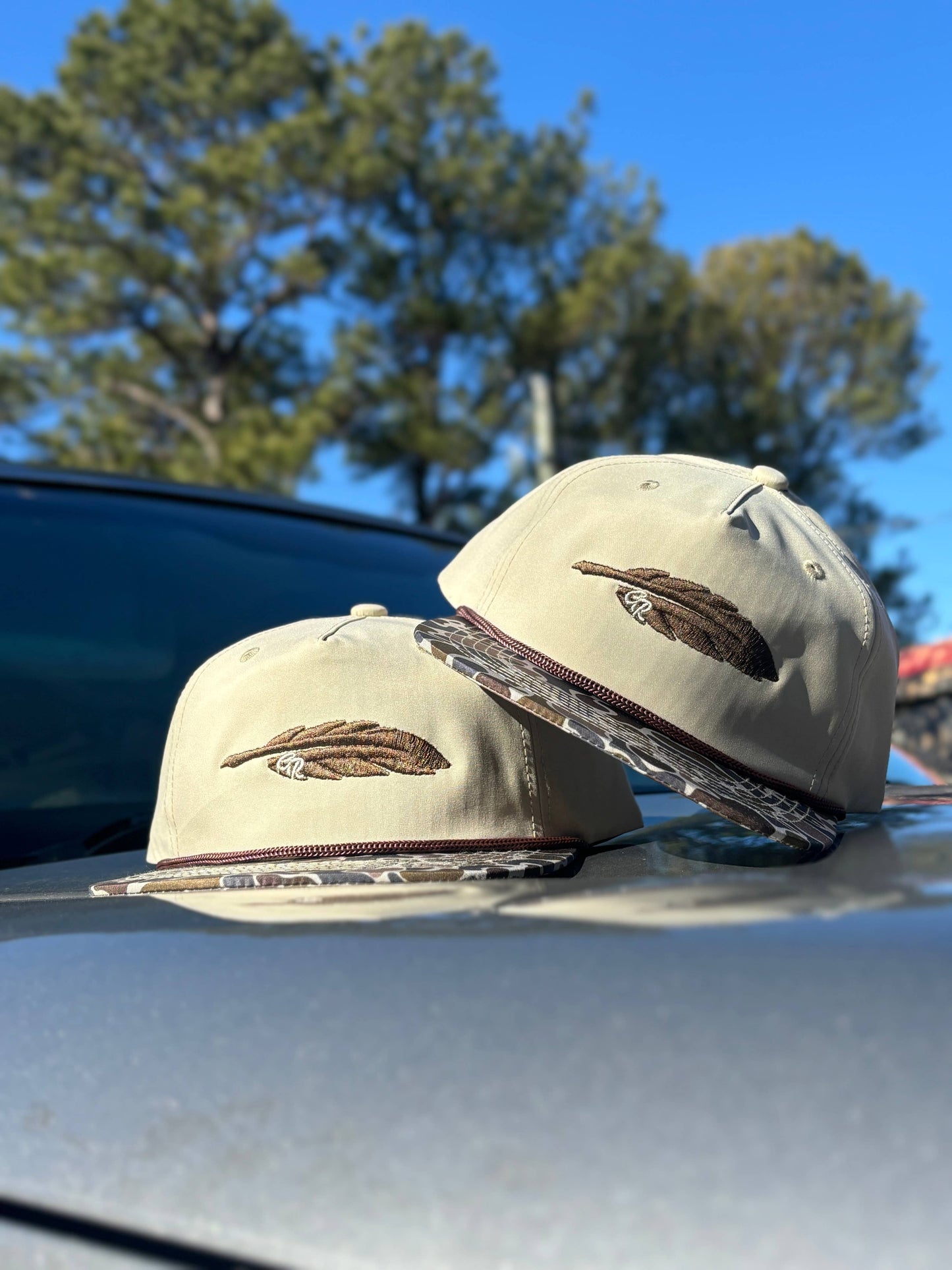 Birch/Camo GR Feather Rope Hat