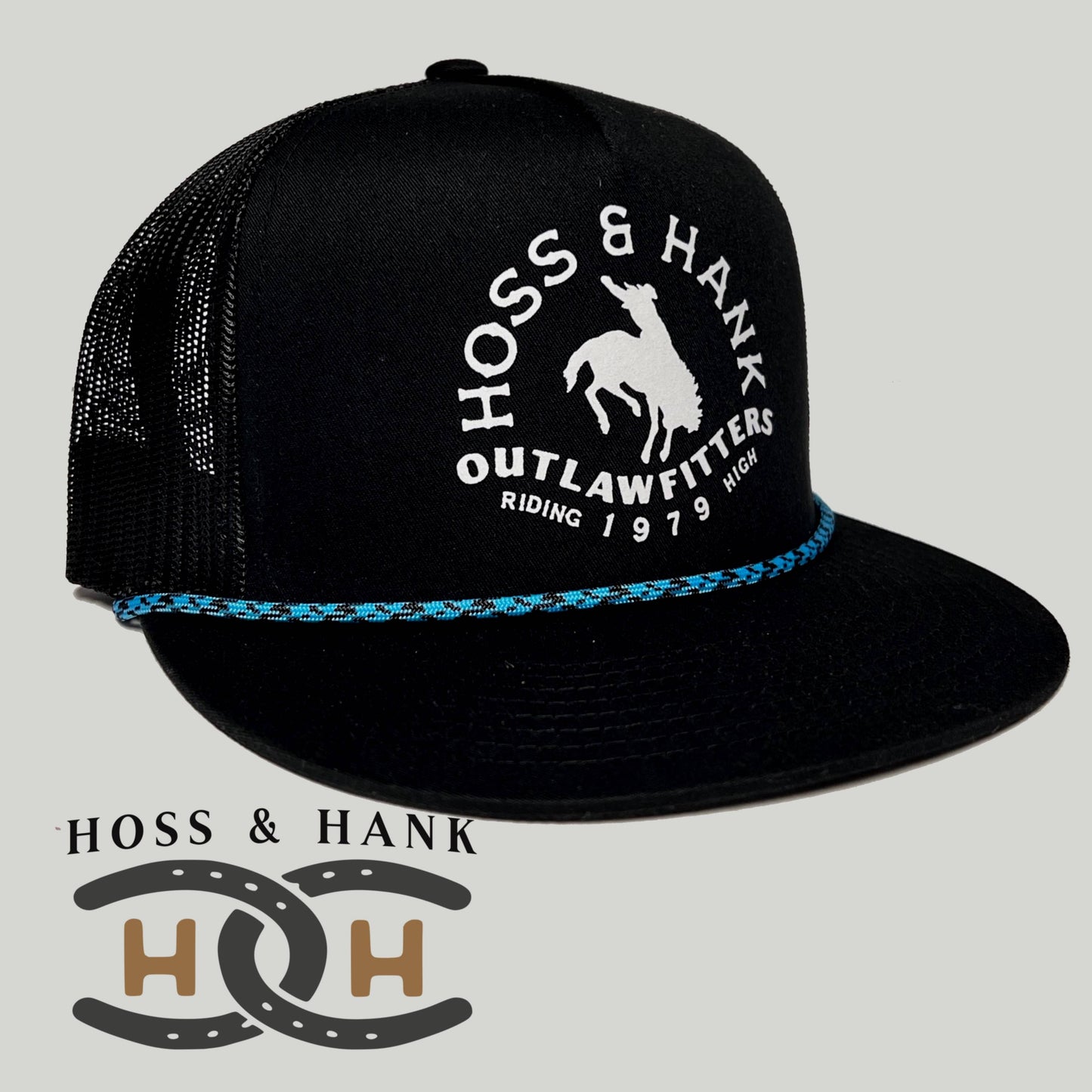 Ridin’ High Bronc black with rope