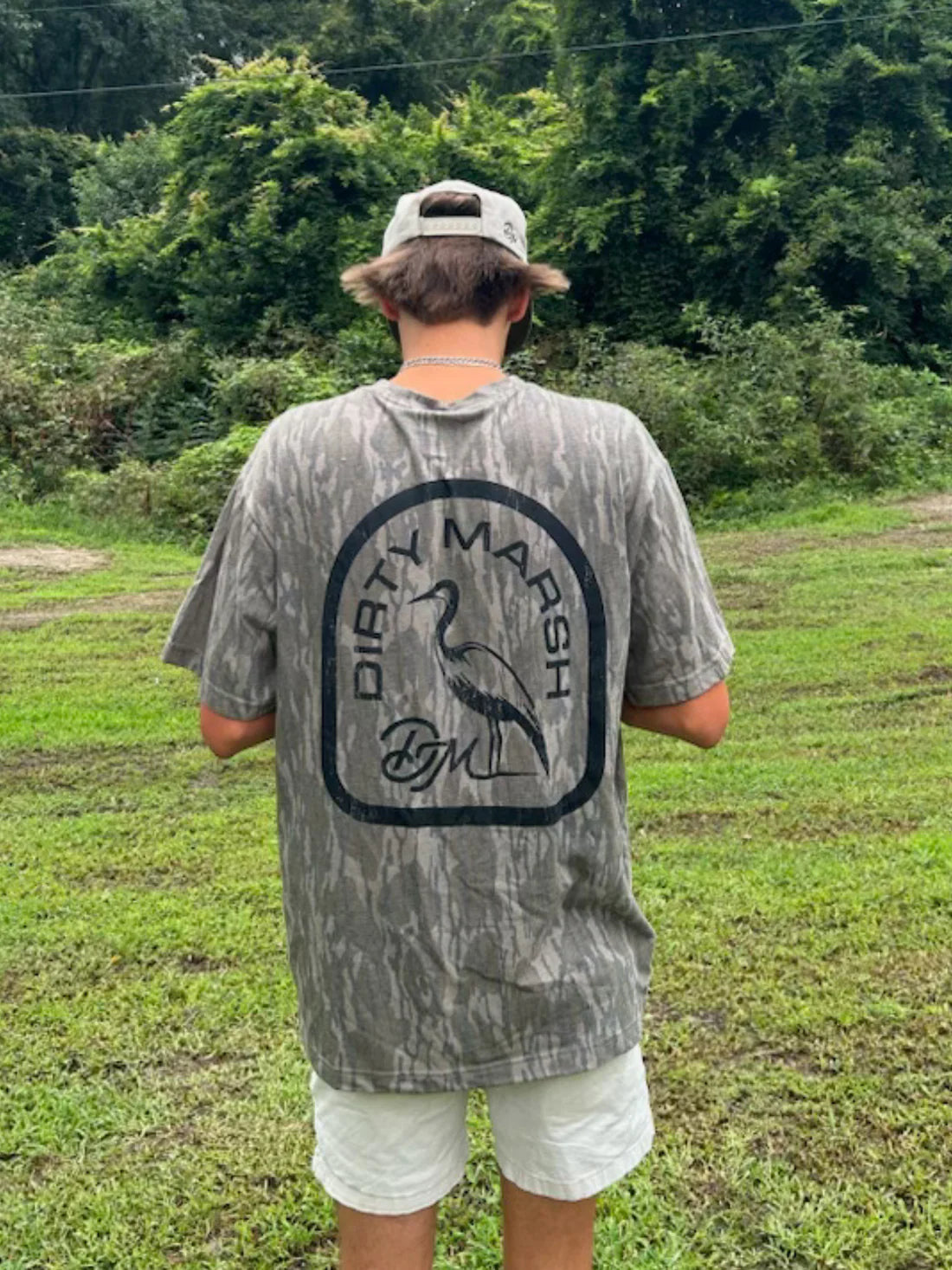 Backshore Logo Tee | Washed Out Mossy Oak® Bottomland Camo