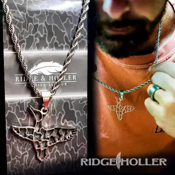 Ridge & Holler Stainless Steel Necklace and Pendant