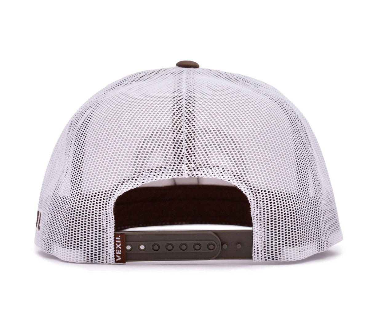 Bull Skull - Brown/White/White Mesh