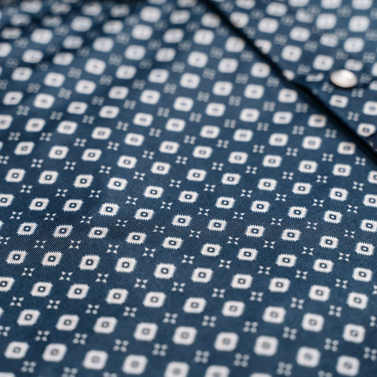 Vexil Brand – Western Pearl Snap Polo - Tribal | Navy
