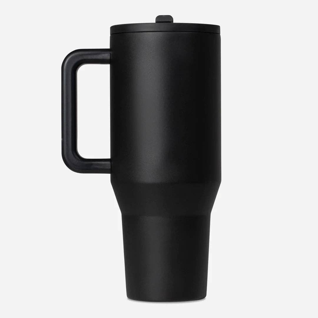 Black HydroJug 40 oz Traveler Tumbler (The Peppered Donkey Logo)