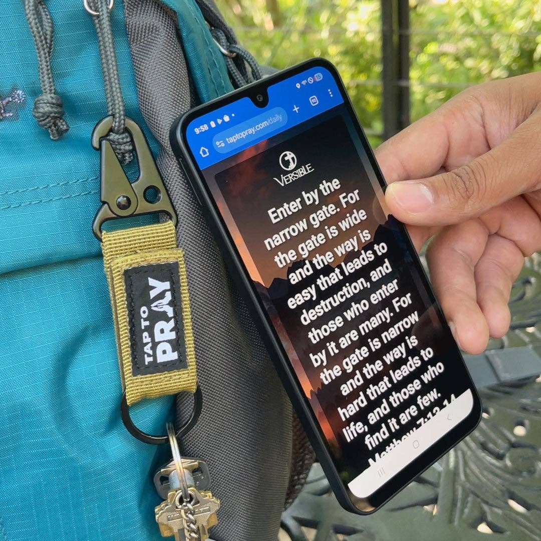 Tap To Pray™ - Tactical Carabiner Keychain