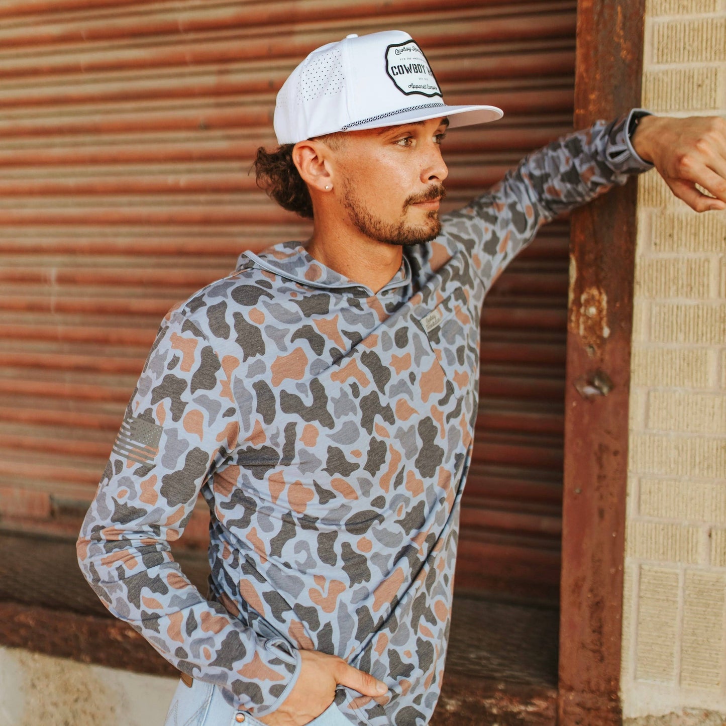 “Cowboy Hat” White Performance Patch Hat