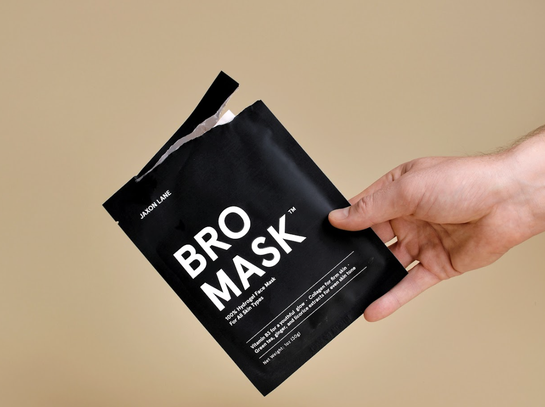 BRO MASK Hydrogel Face Mask Sheet Mask for Men (Single)