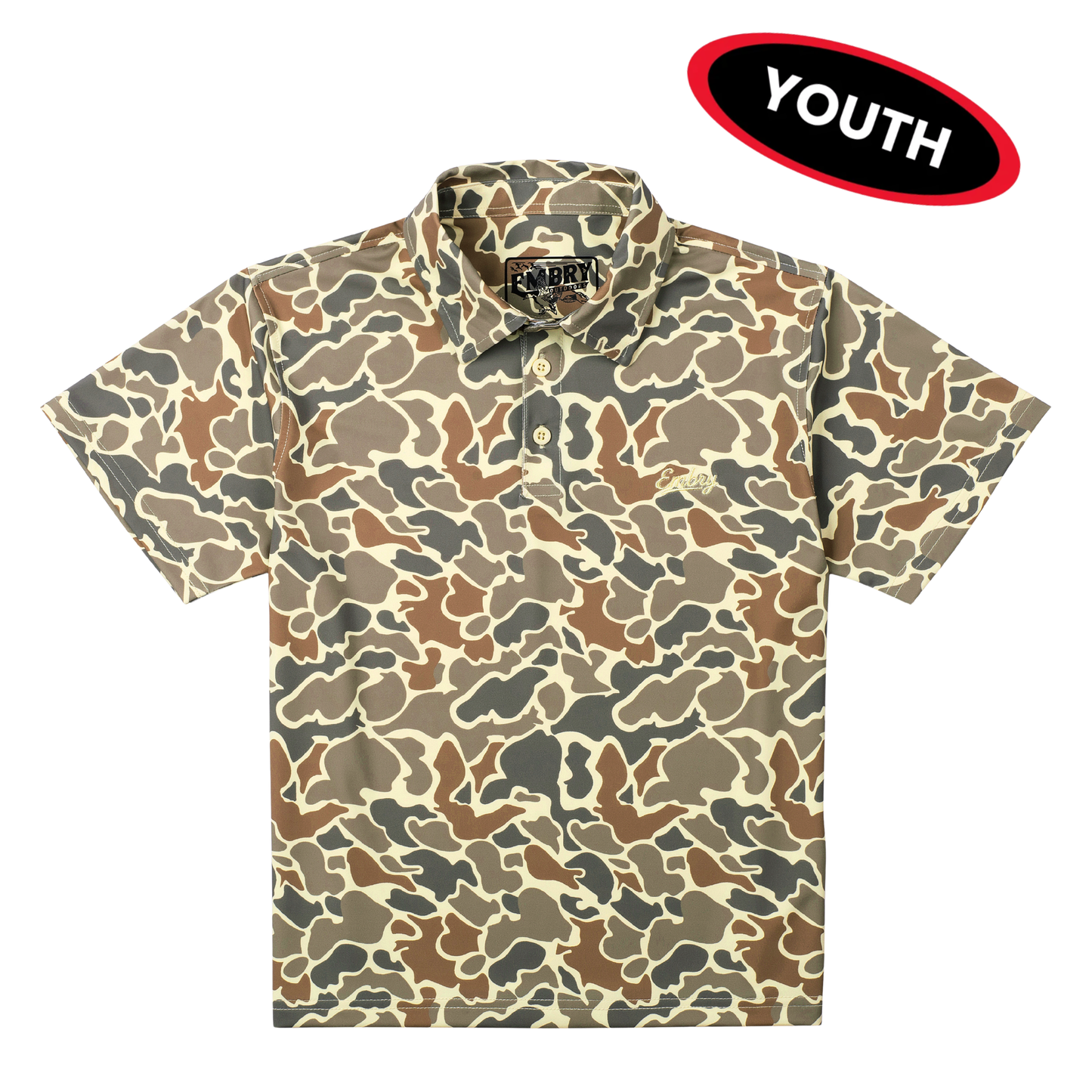 Youth Performance Polo - Desert Duck