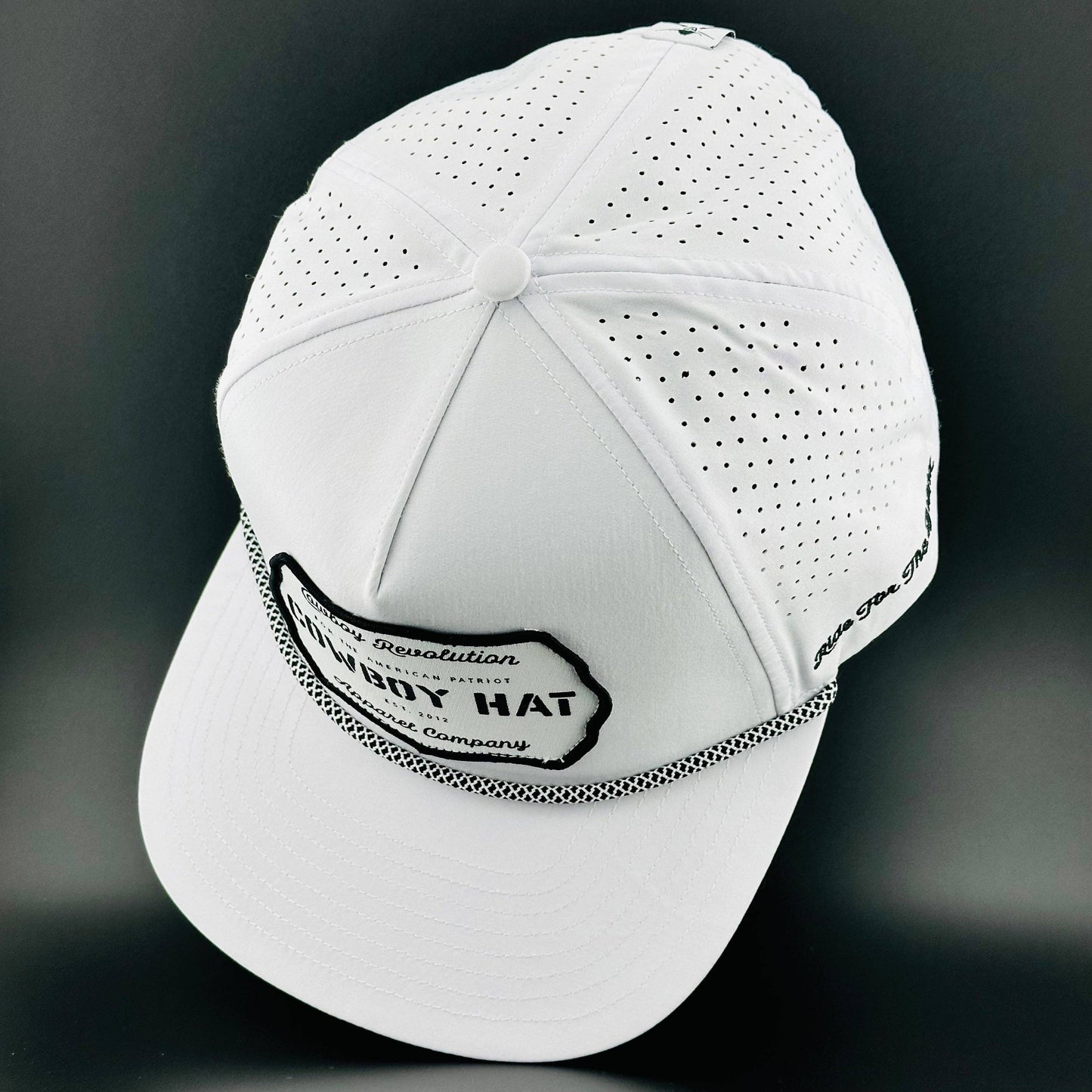 “Cowboy Hat” White Performance Patch Hat