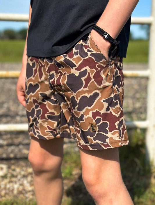 Duck Camo Shorts - YOUTH
