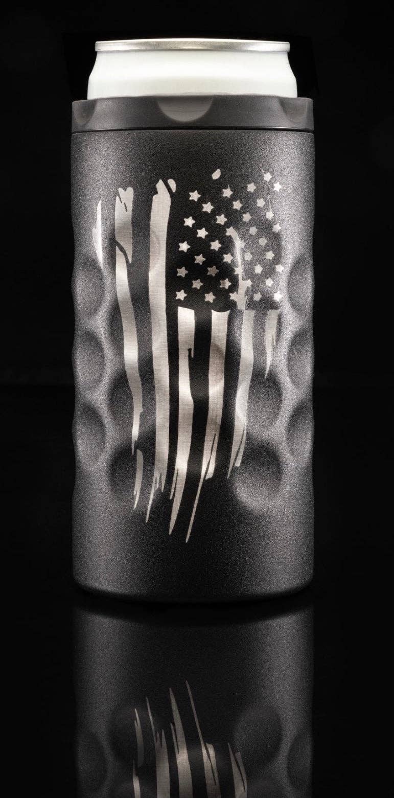 The Skinny Can Cooler [Black - Patriot]