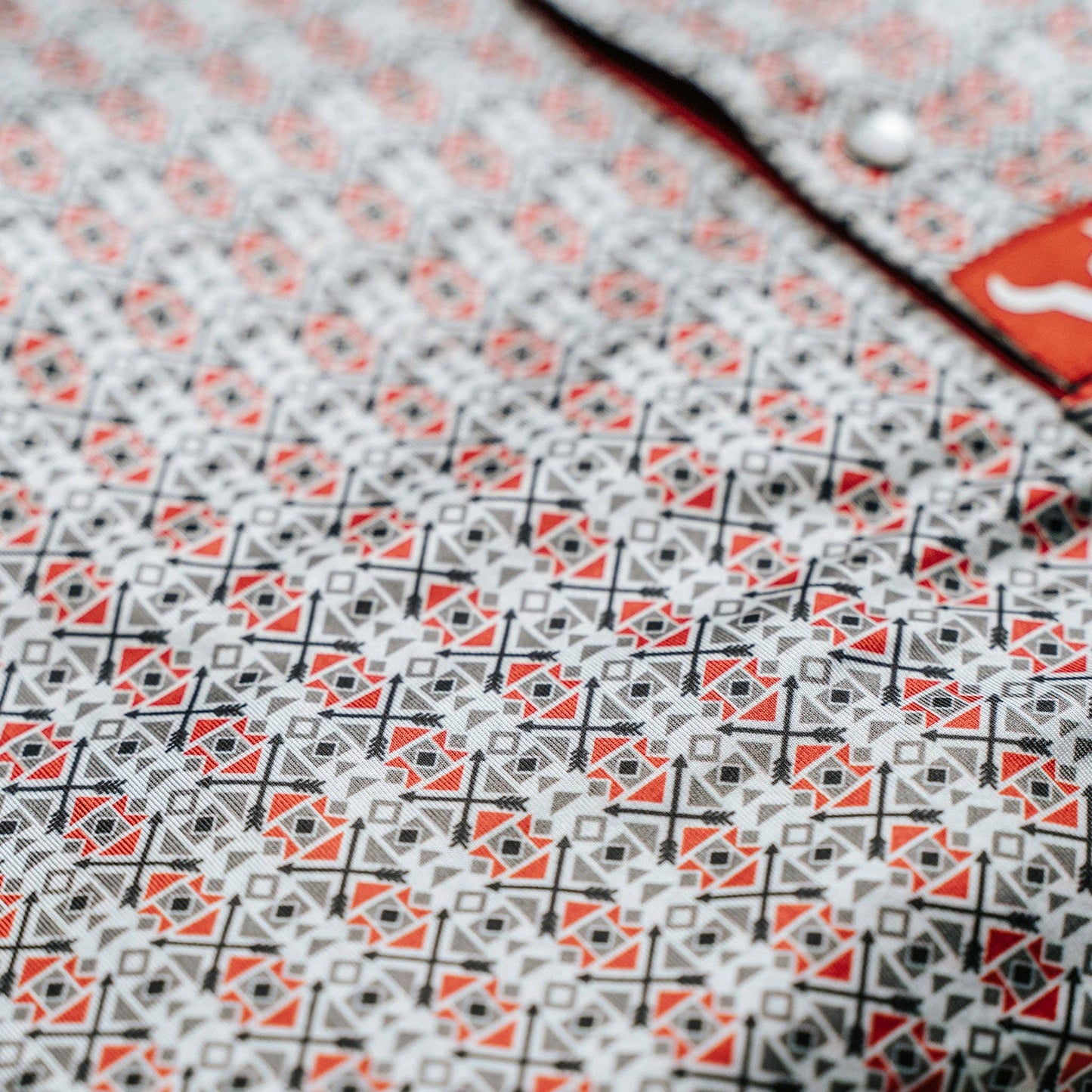 Vexil Brand – Western Pearl Snap Polo - Native Arrows | Red