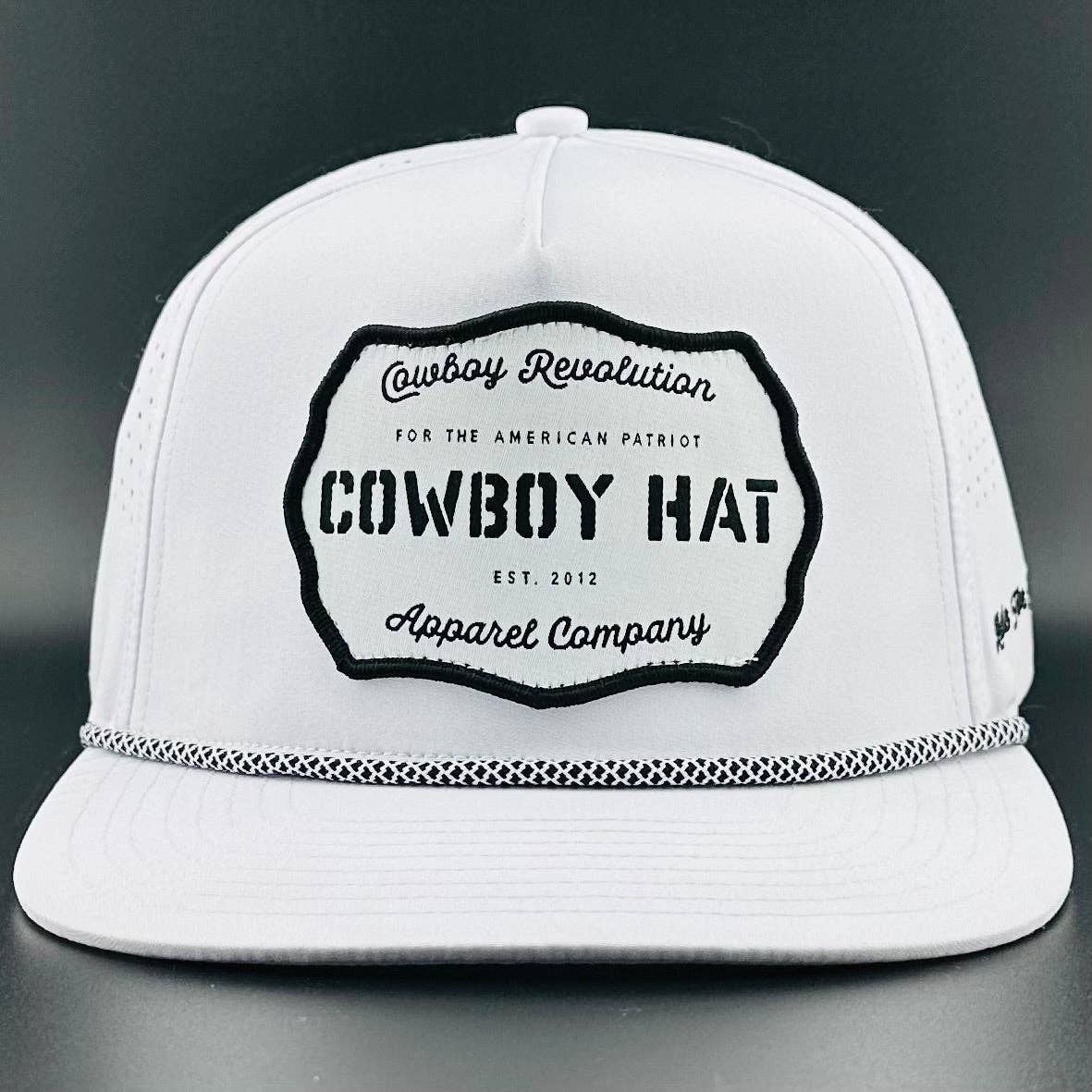 “Cowboy Hat” White Performance Patch Hat