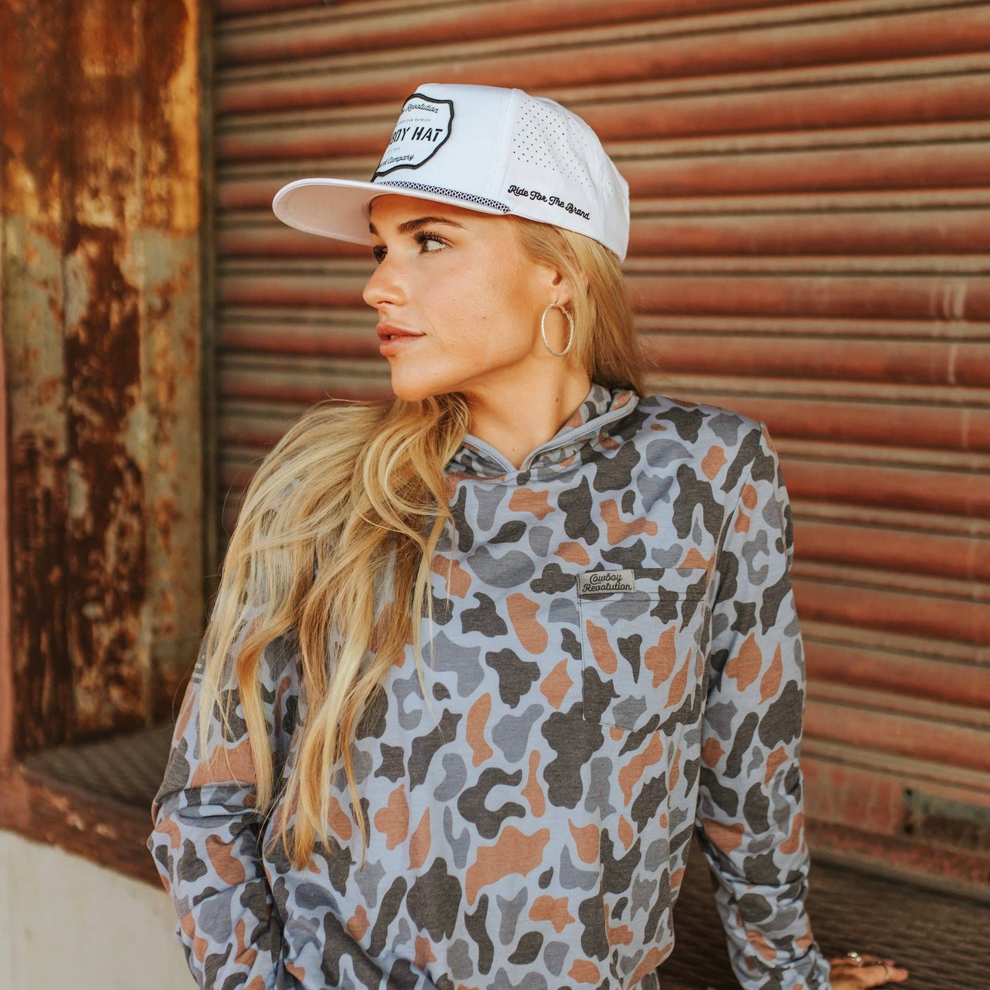 “Cowboy Hat” White Performance Patch Hat