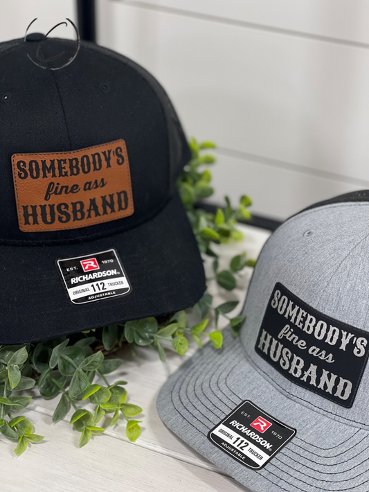 Adult Somebody's Fine A** Husband Patch Snapback Hat