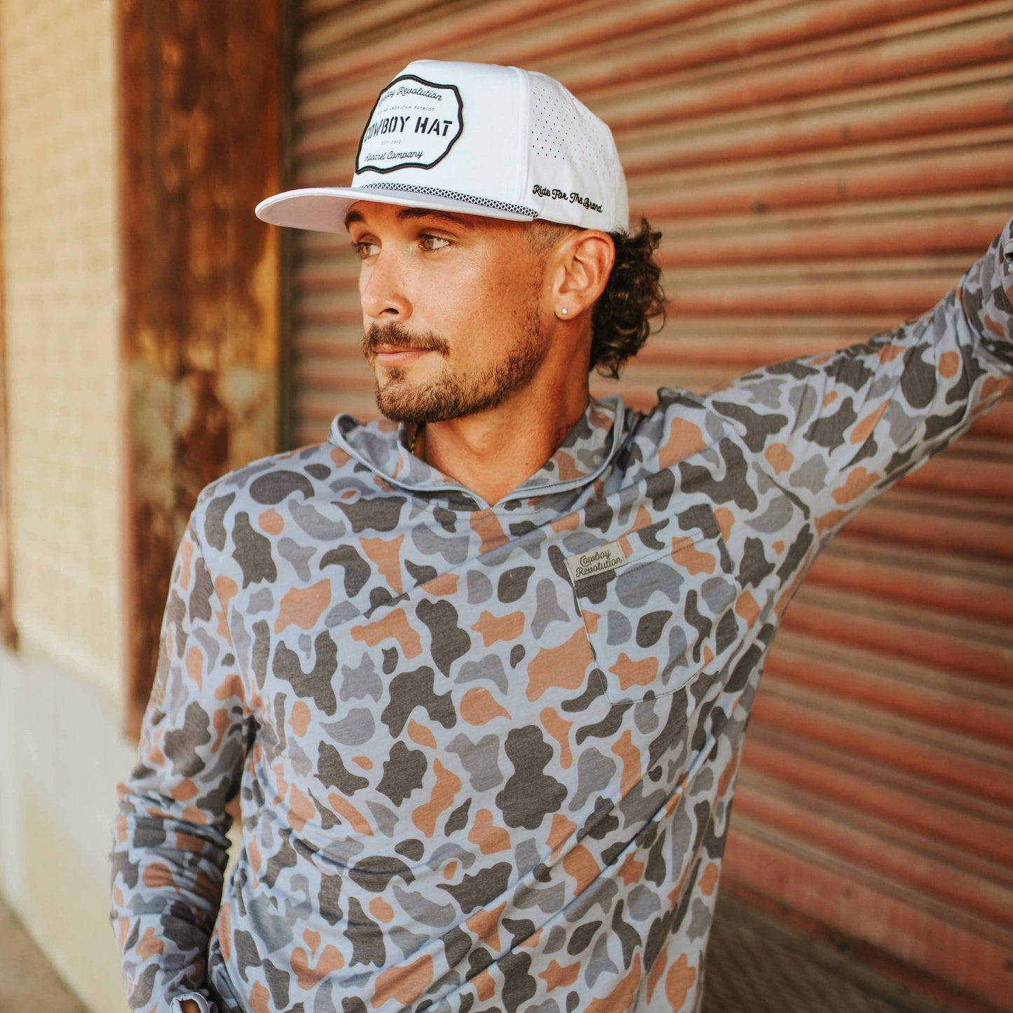 “Cowboy Hat” White Performance Patch Hat