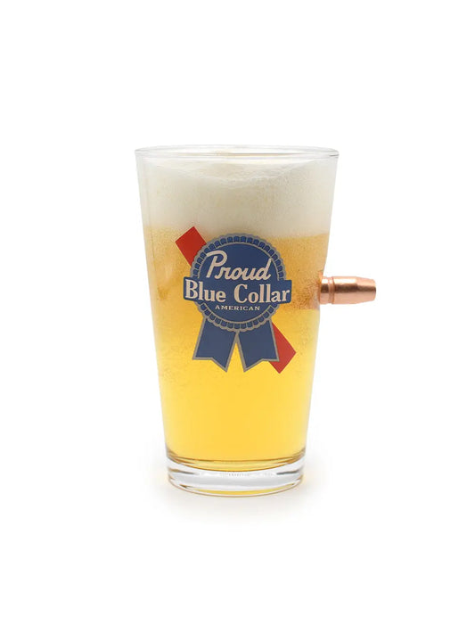 Proud Blue Collar - Pint Glass