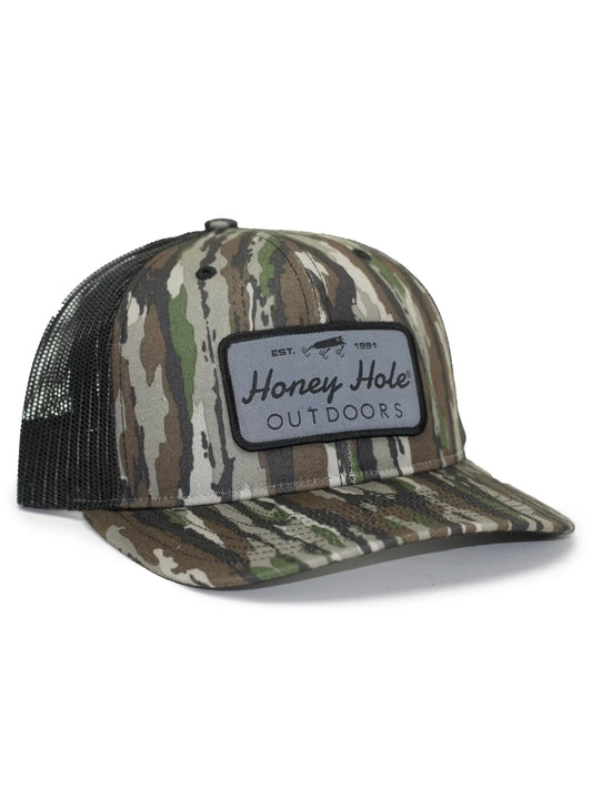 Camo w/ Gray Patch Snapback