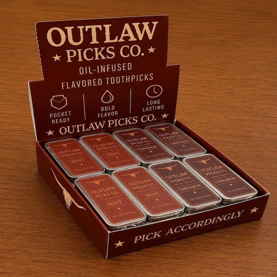 Outlaw Picks Co. Mint/Cinnamon