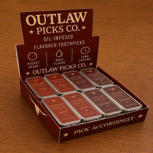 Outlaw Picks Co. Mint/Cinnamon