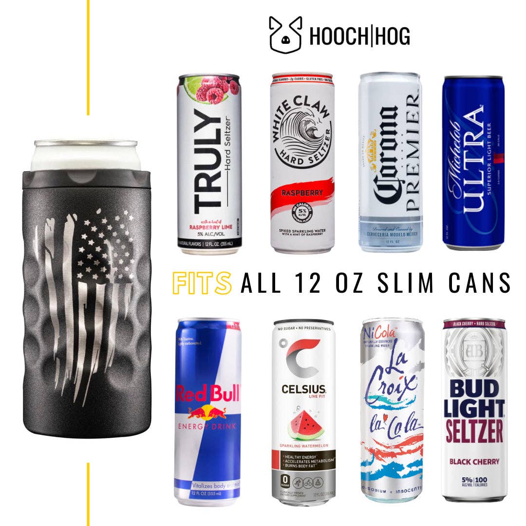 The Skinny Can Cooler [Black - Patriot]