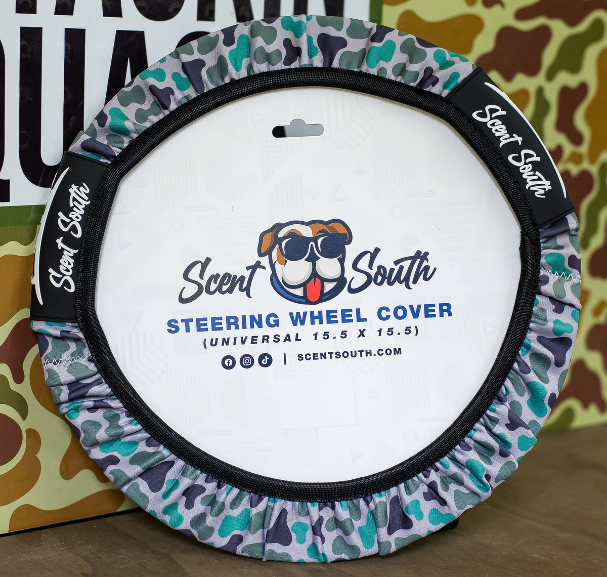 Marsh Camo - Steering wheel cover