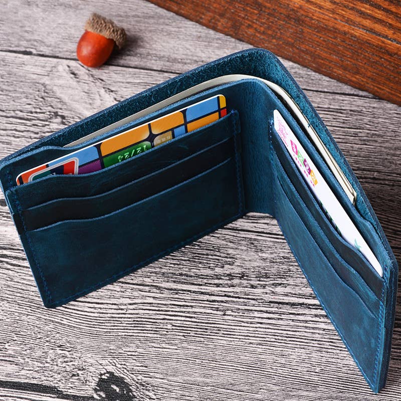 Leather Wallet,  Bifold Wallet, Handmade Wallet