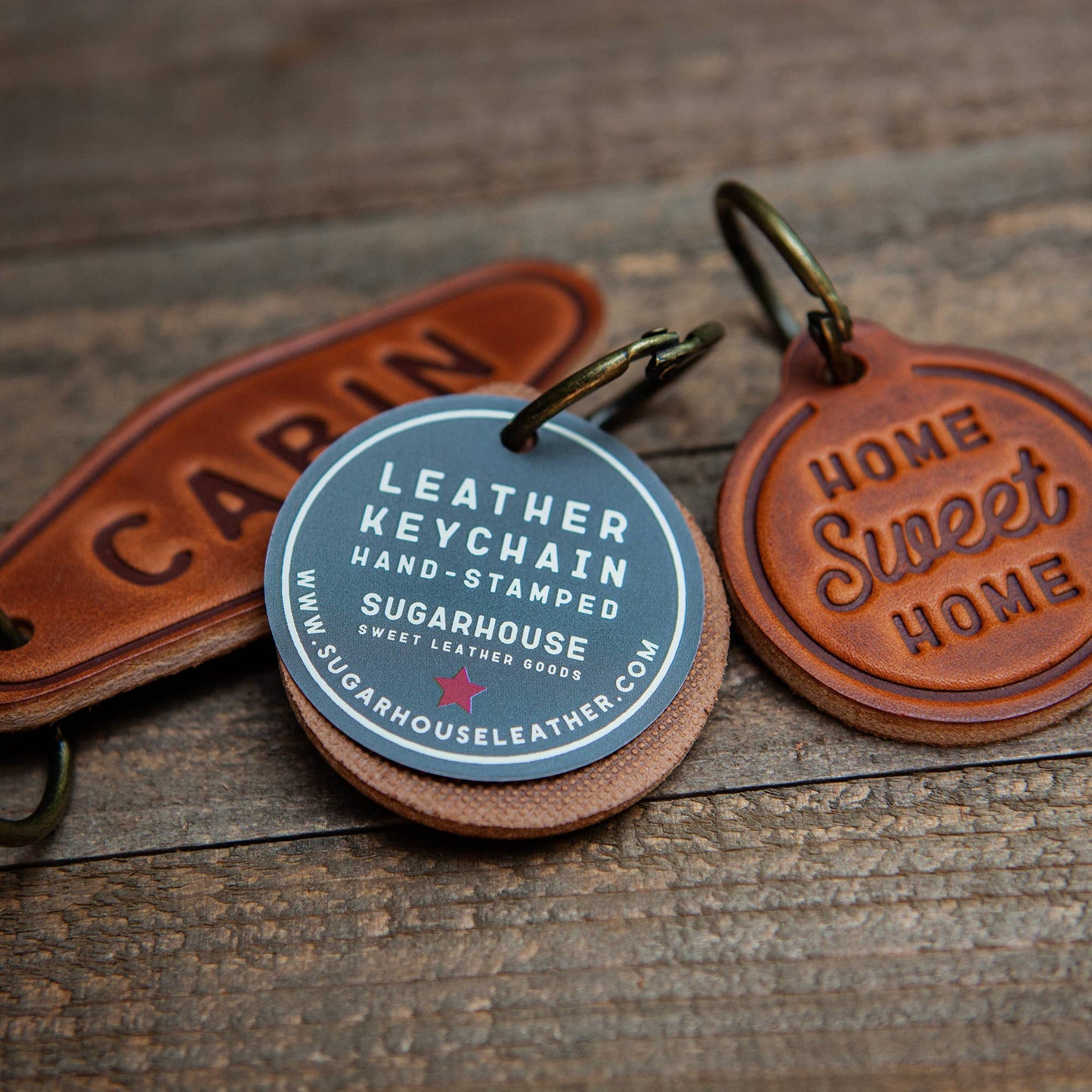 Ride Or Die Leather Keychain Motel Style