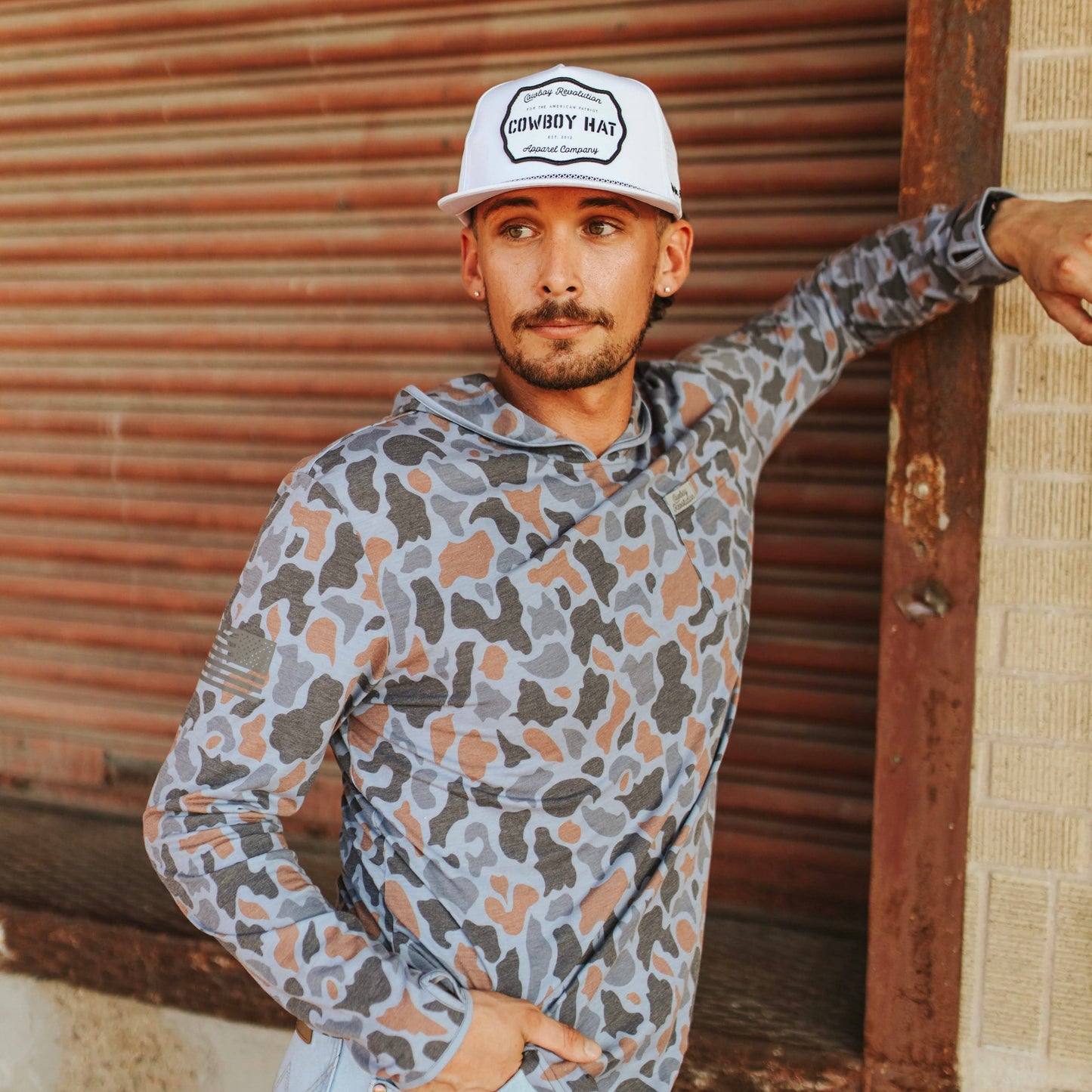 “Cowboy Hat” White Performance Patch Hat