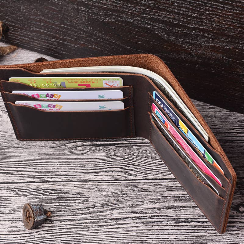 Leather Wallet,  Bifold Wallet, Handmade Wallet