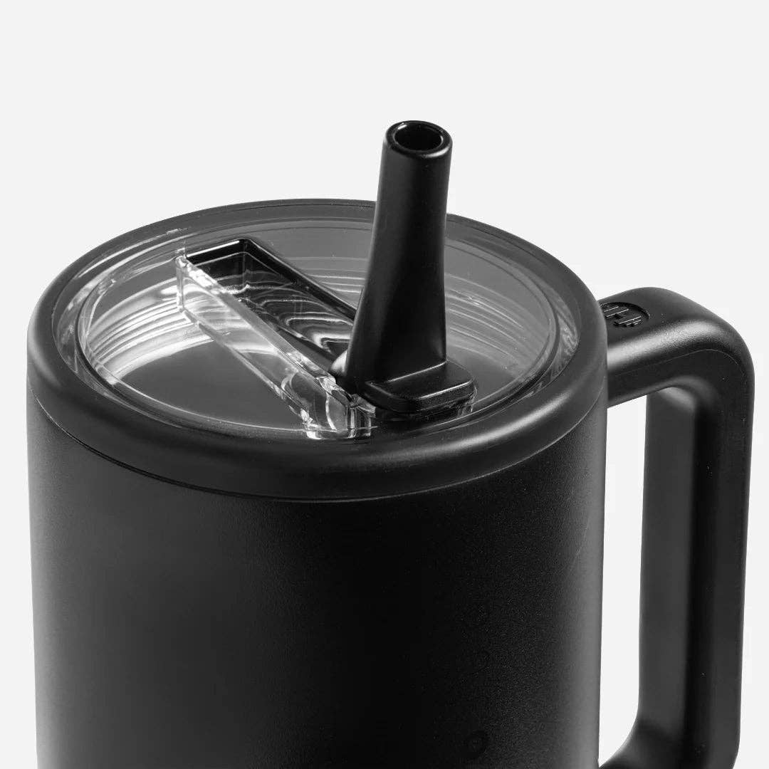 Black HydroJug 40 oz Traveler Tumbler (The Peppered Donkey Logo)