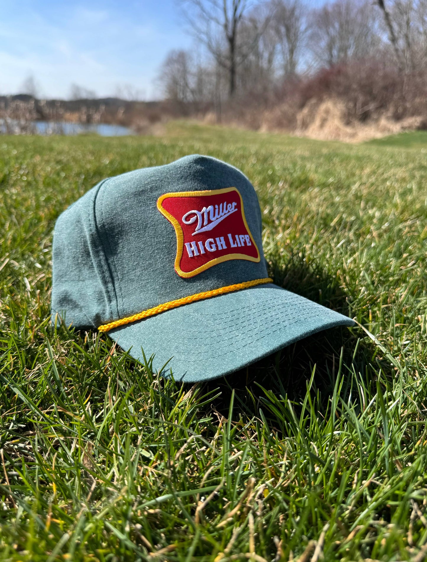 Miller High Life Moss Trucker