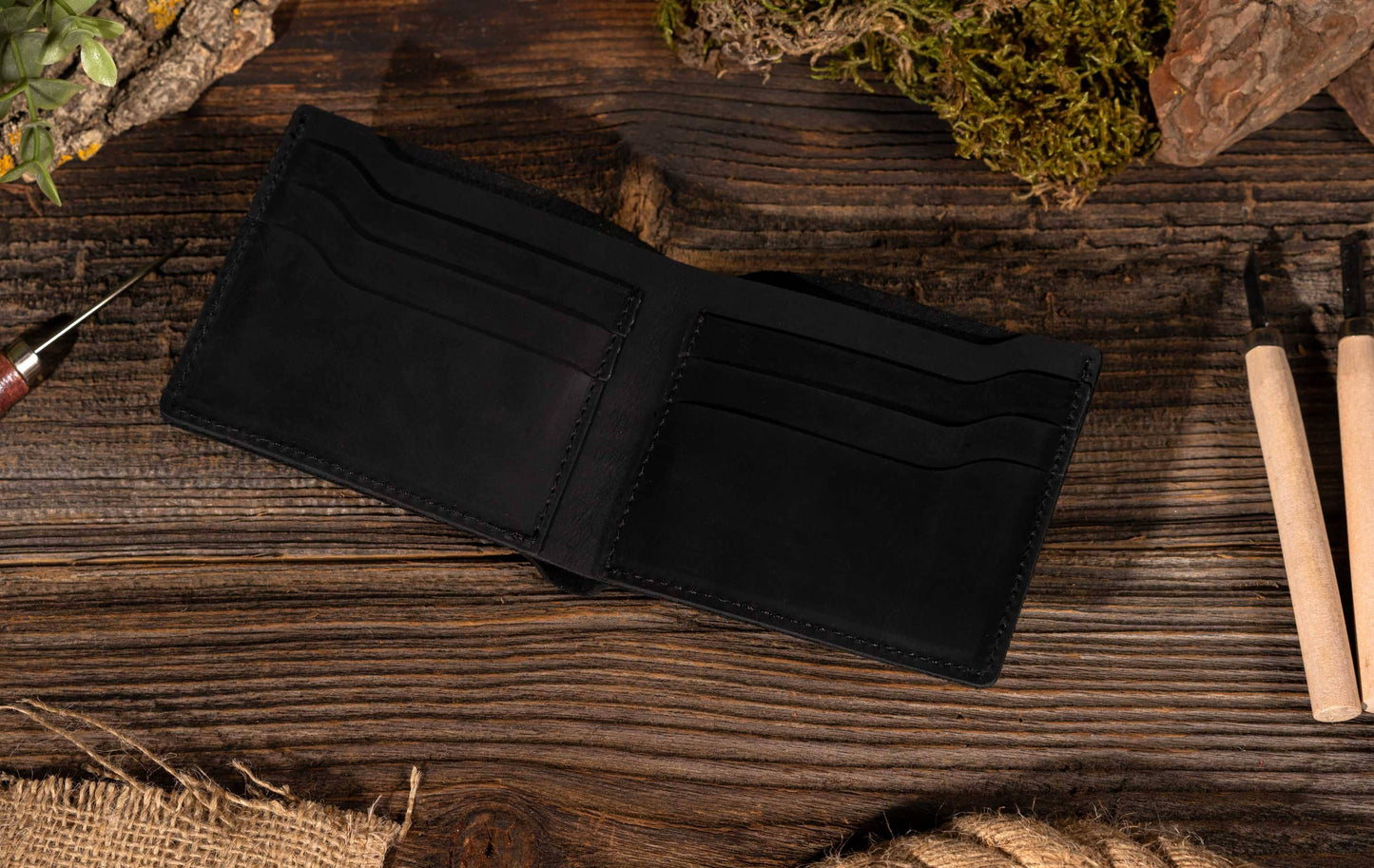 Leather Wallet,  Bifold Wallet, Handmade Wallet