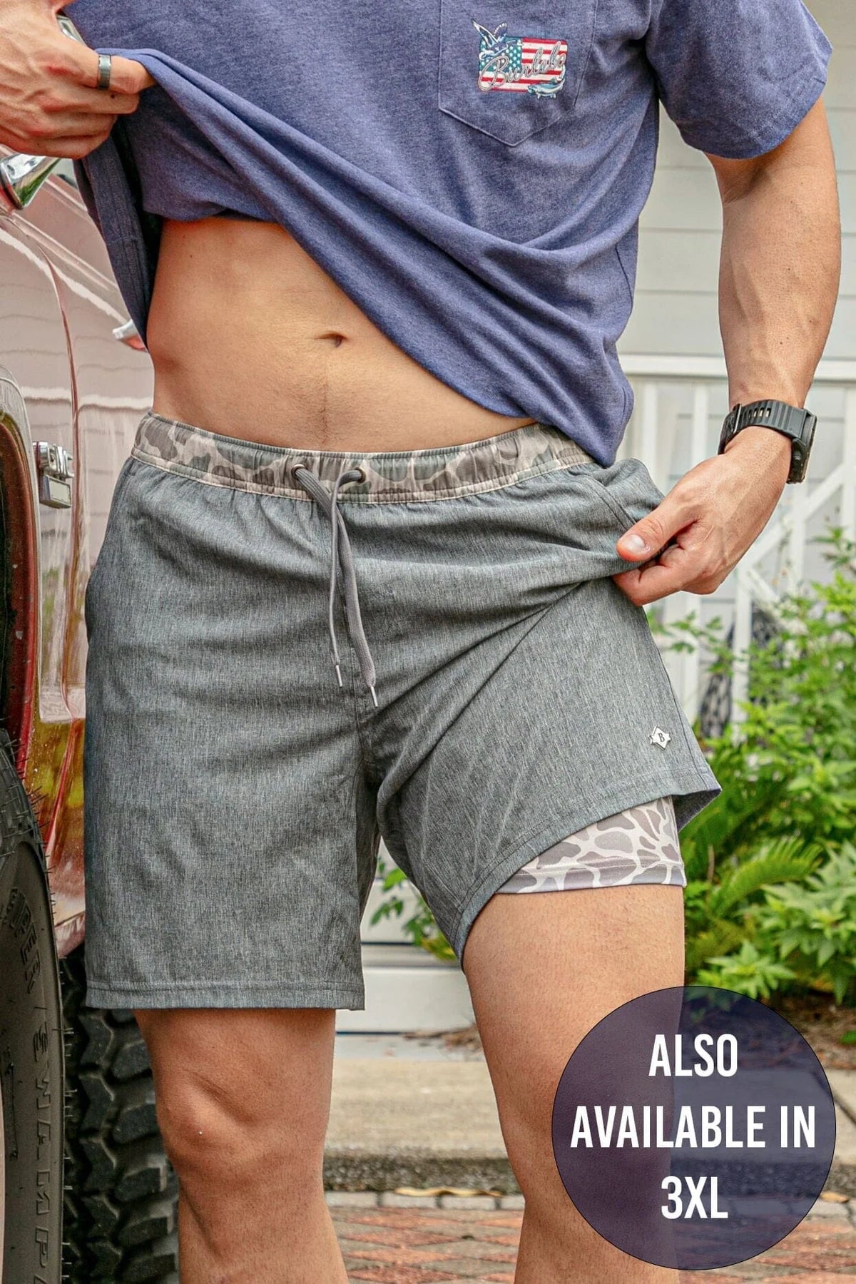 Athletic Shorts w/ Liner 7"