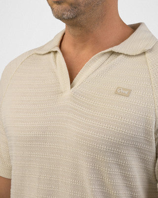Hazy Day Split Neck Polo