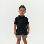 Black Camo Polo - YOUTH