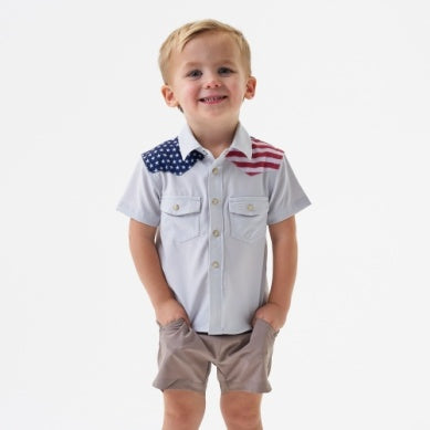 Burlebo Youth Performance Button Down